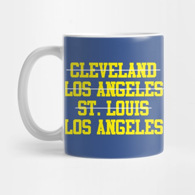 Cleveland Los Angeles St. Louis Los Angeles Football by GloopTrekker